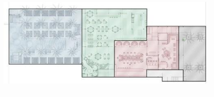 Ground floor plan showing parking, storeroom, internal, exterior and ricefield areas